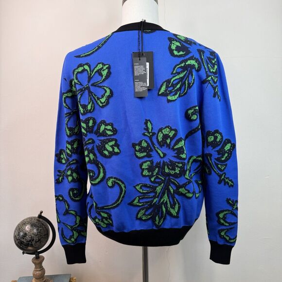 NWT DSquared2 Mens Pullover Sweater Floral Hawaiian Colorful V Neck XS - Picture 7 of 14